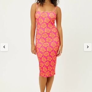 New Frankie’s bikini set - bodycone midi dress and bottomed shirt